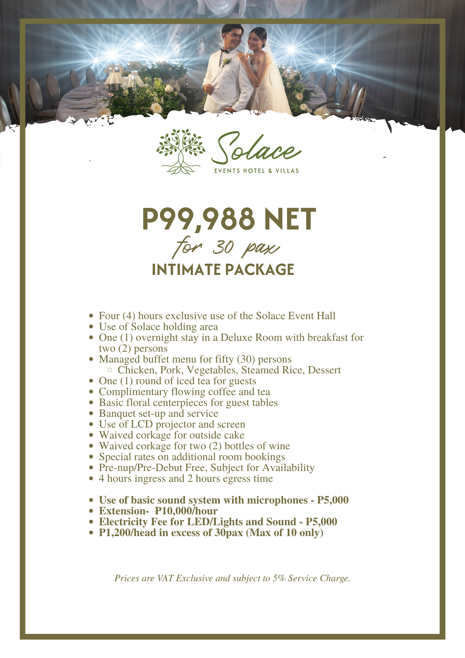 Intimate 30pax